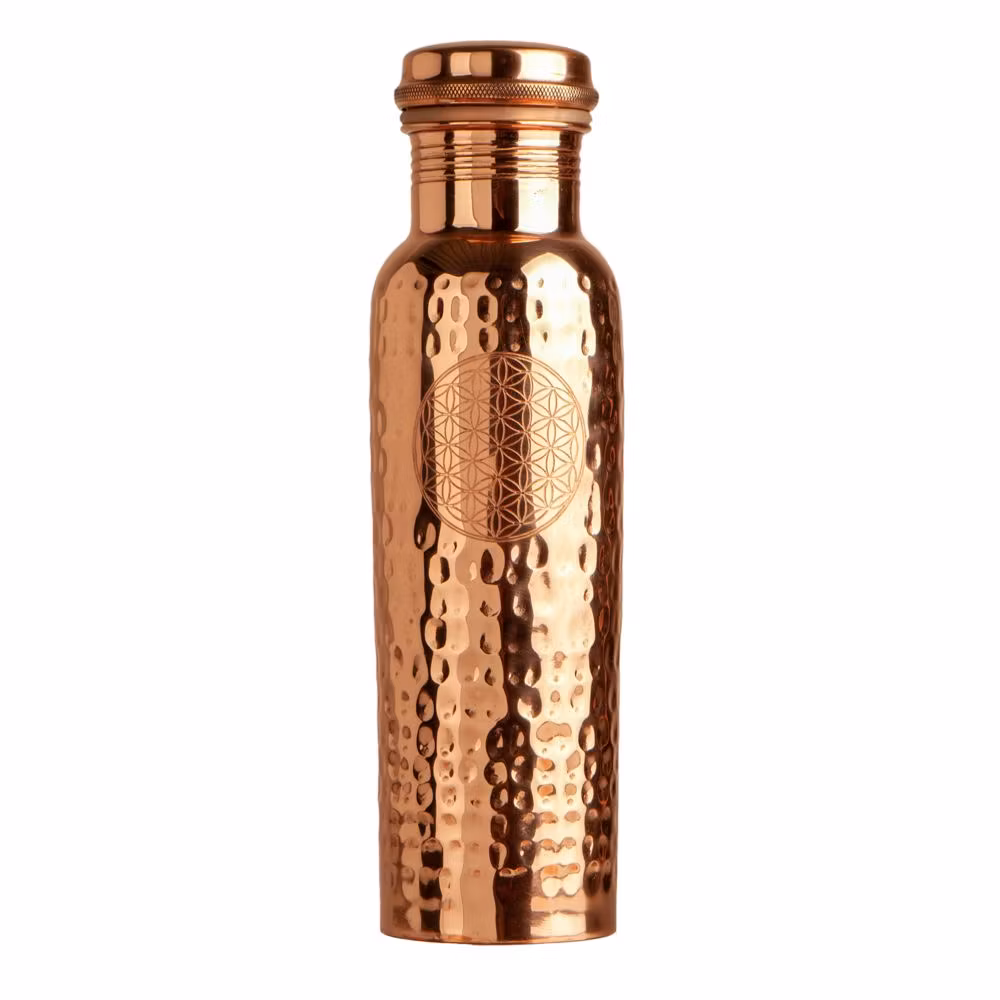 Kopparflaska med livets blomma 650ml