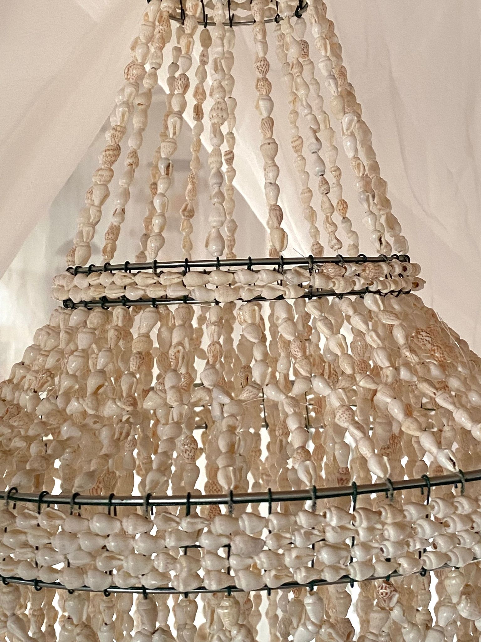 Stor spiral lampskärm med snäckor