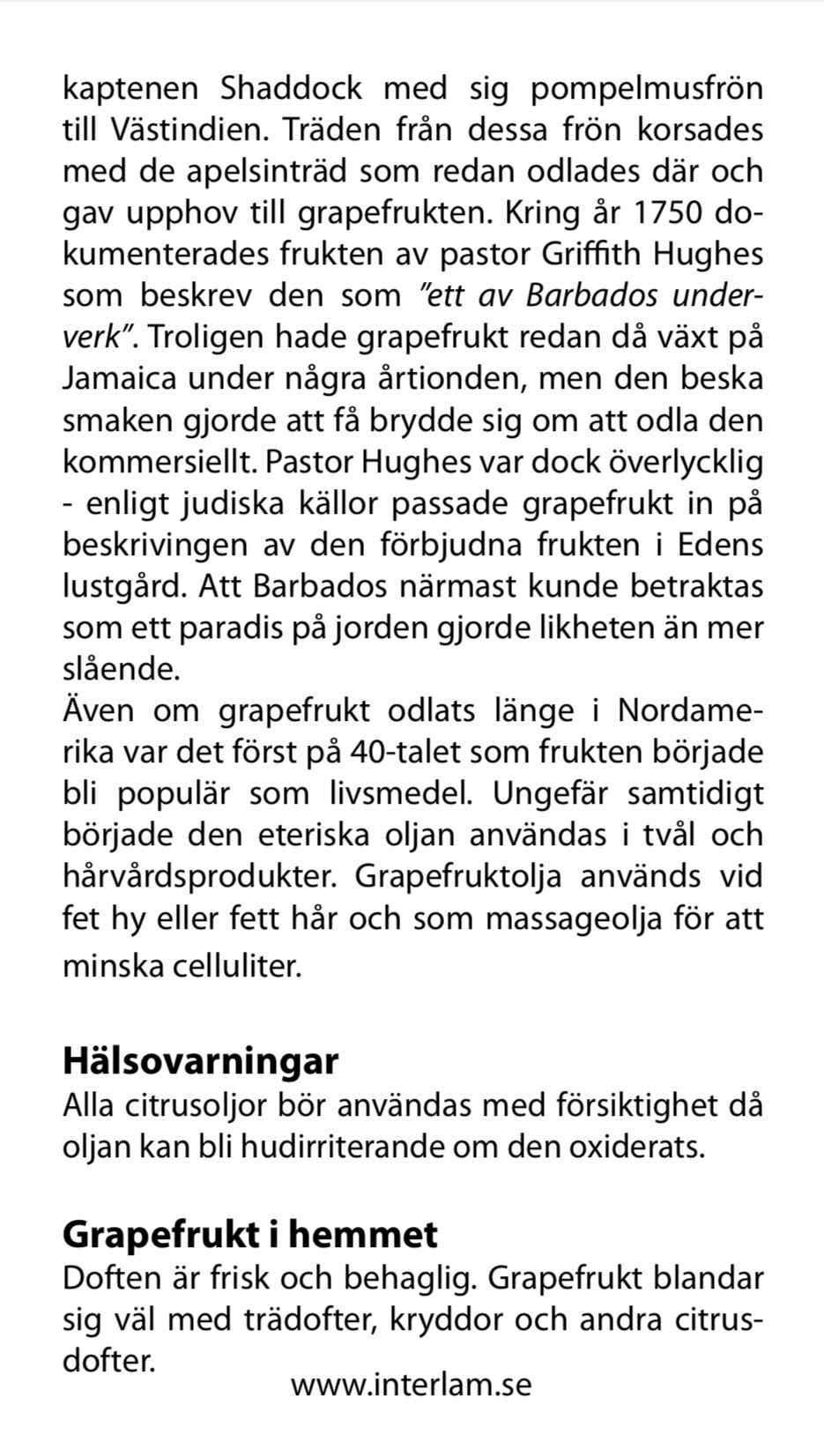 Grapefrukt eterisk olja 10ml
