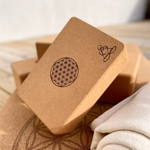 Litet yogablock i kork