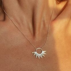 Halsband "Solnedgång" i silver 925