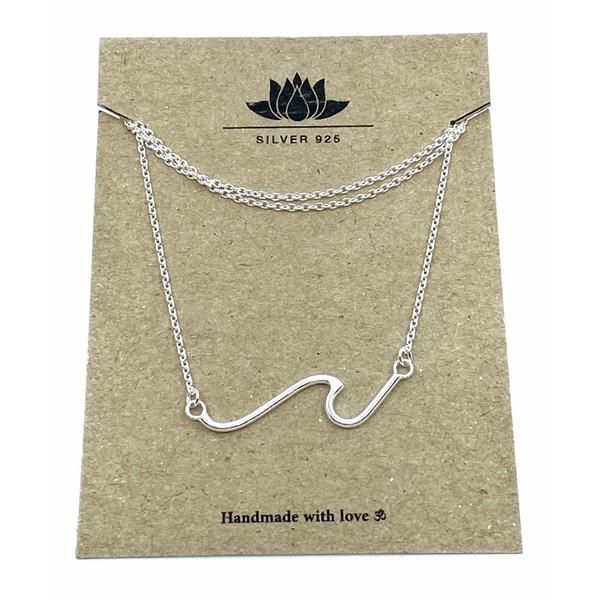 Halsband "våg" i silver 925