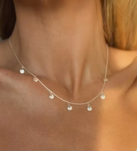 Halsband "små snäckor" i silver 925