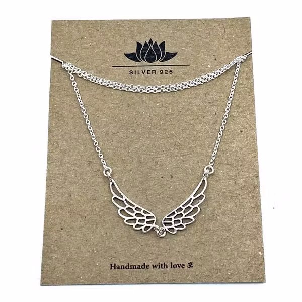 Halsband "angelwings" i silver 925