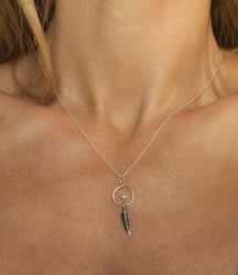 Halsband "drömfångare" i silver 925