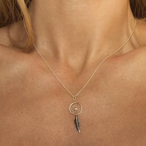 Halsband "drömfångare" i silver 925