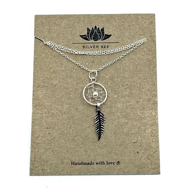 Halsband "drömfångare" i silver 925