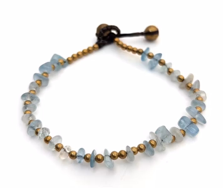 Armband med aqua marine