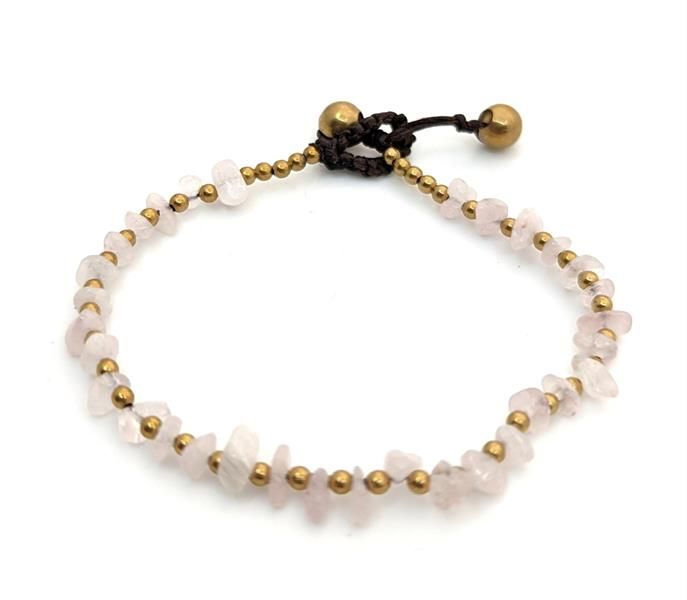 Armband med rosenkvarts