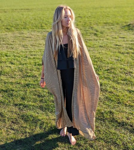 Moonphase kaftan sand