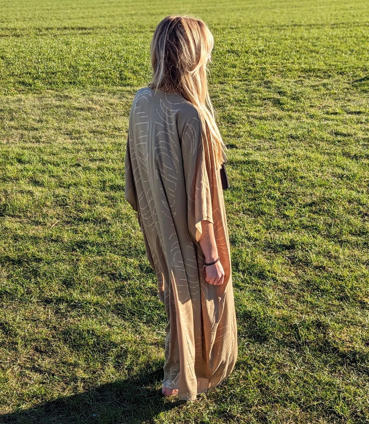 Moonphase kaftan sand
