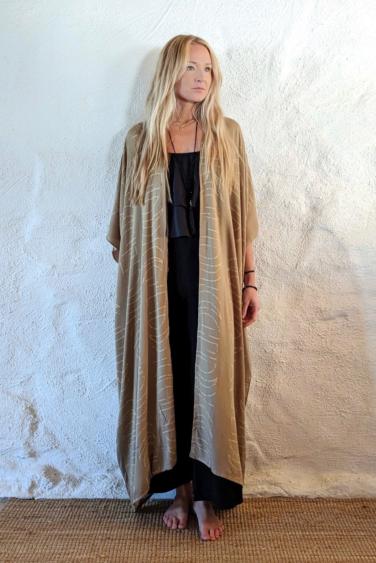 Moonphase kaftan sand