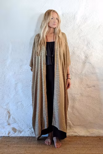 Moonphase kaftan sand
