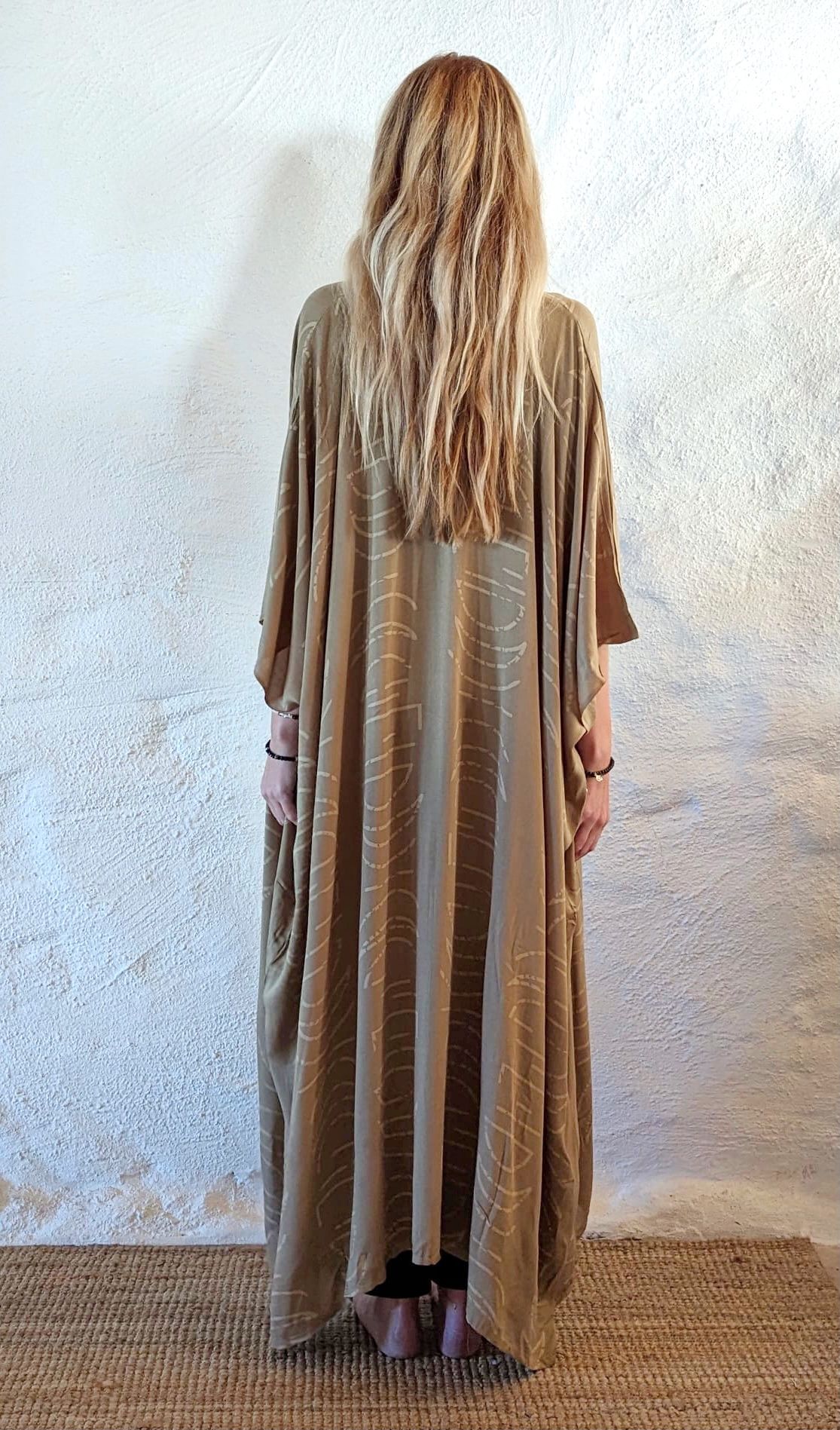 Moonphase kaftan sand
