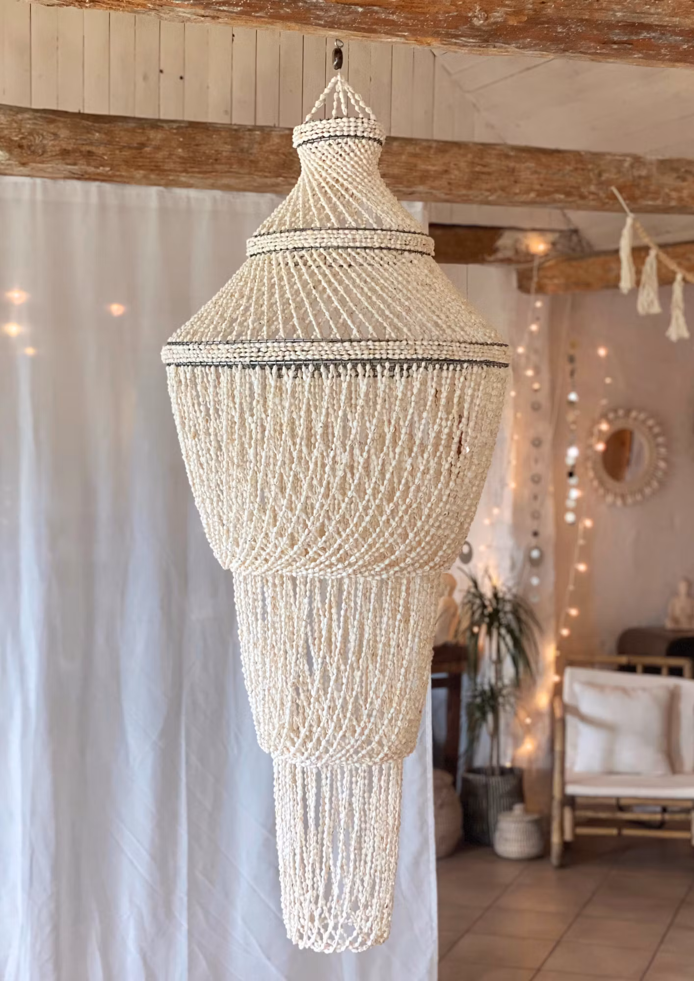 Snäcklampa från Bali 50/140cm