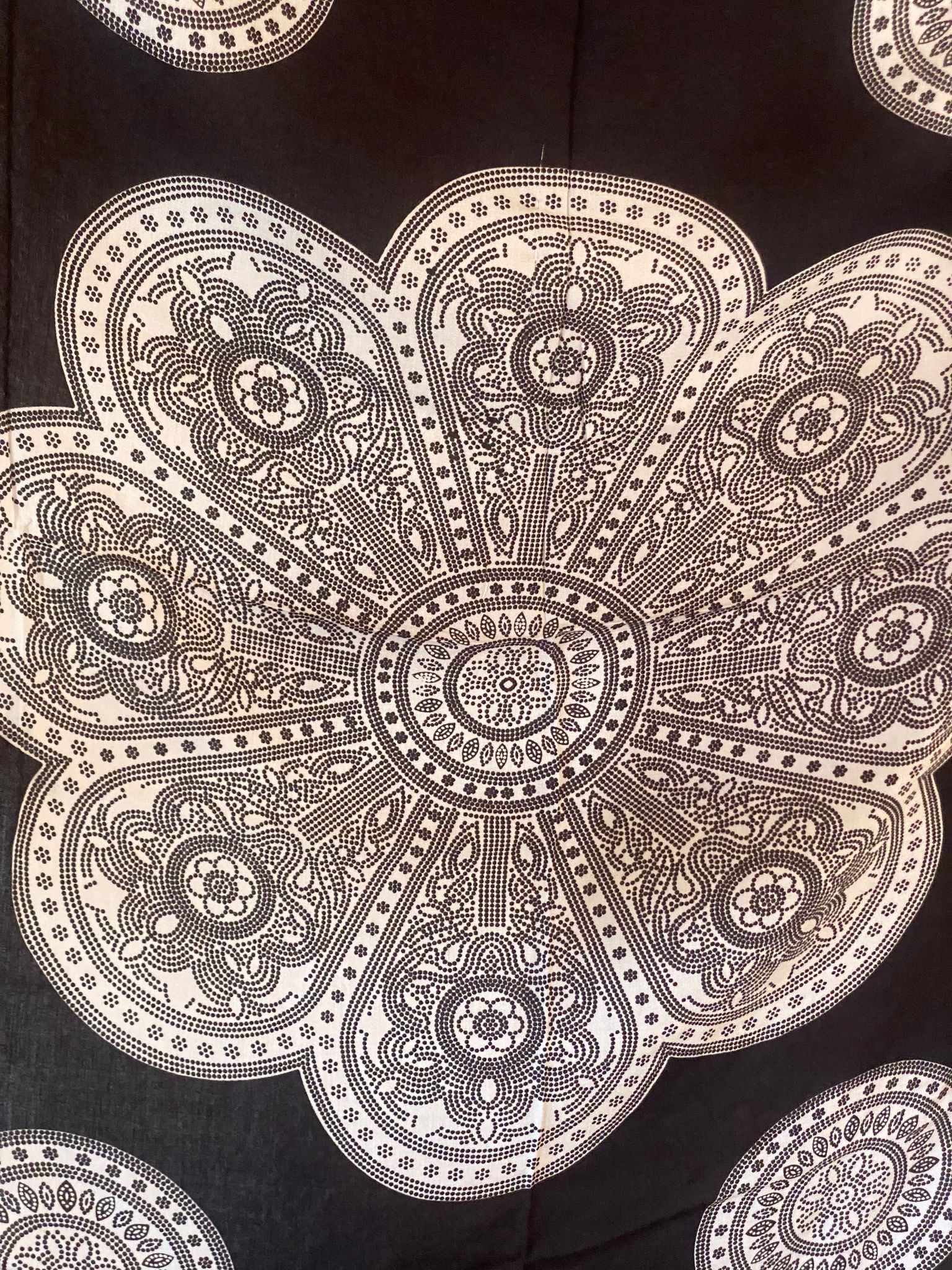 Sarong patma svart/vit