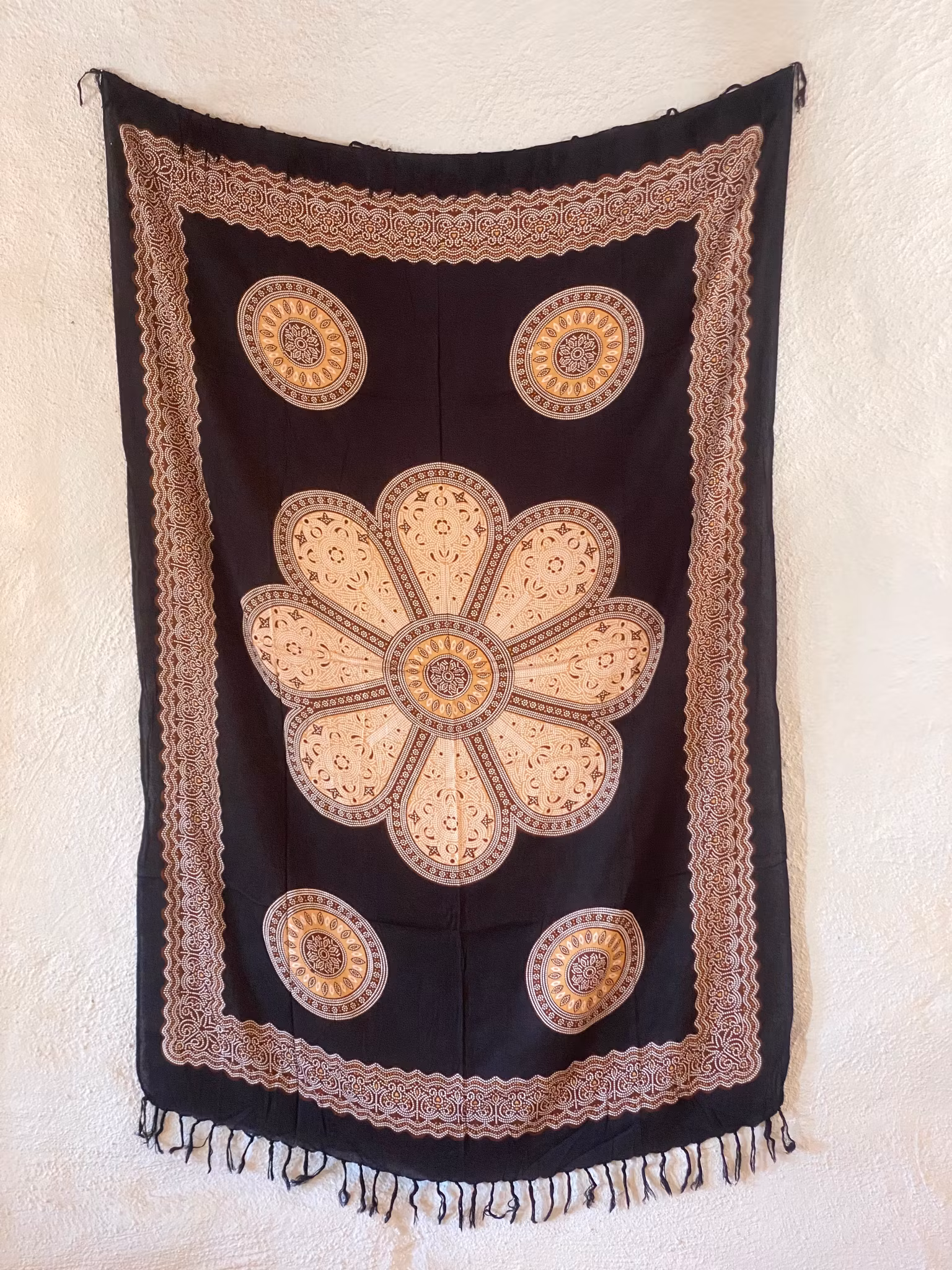 Sarong patma svart/brun