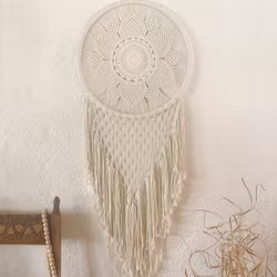 Mellan virkad drömfångare / deco