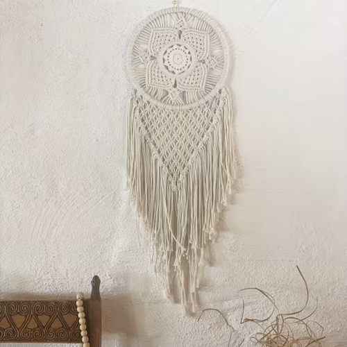 Liten, virkad drömfångare / deco