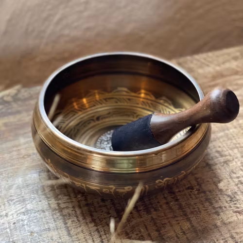 XL sjungande skål med Ganesha