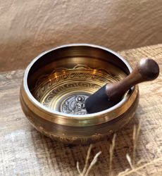 XL sjungande skål med Buddha