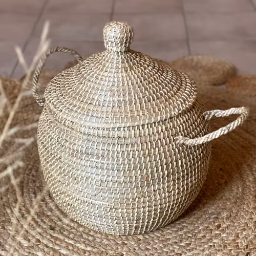 Natur rund korg liten