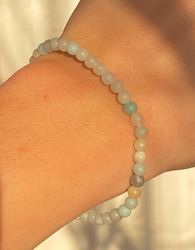 Armband amazonit 4mm pärlor