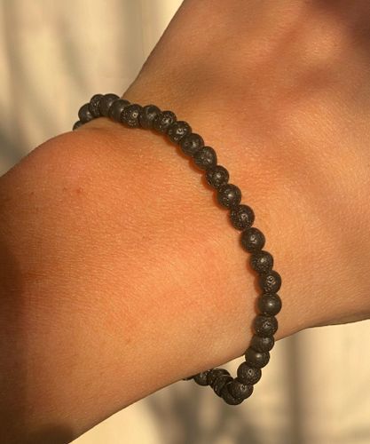 Armband lava 4mm pärlor