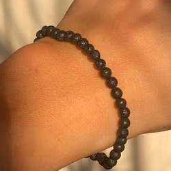 Armband lava 4mm pärlor