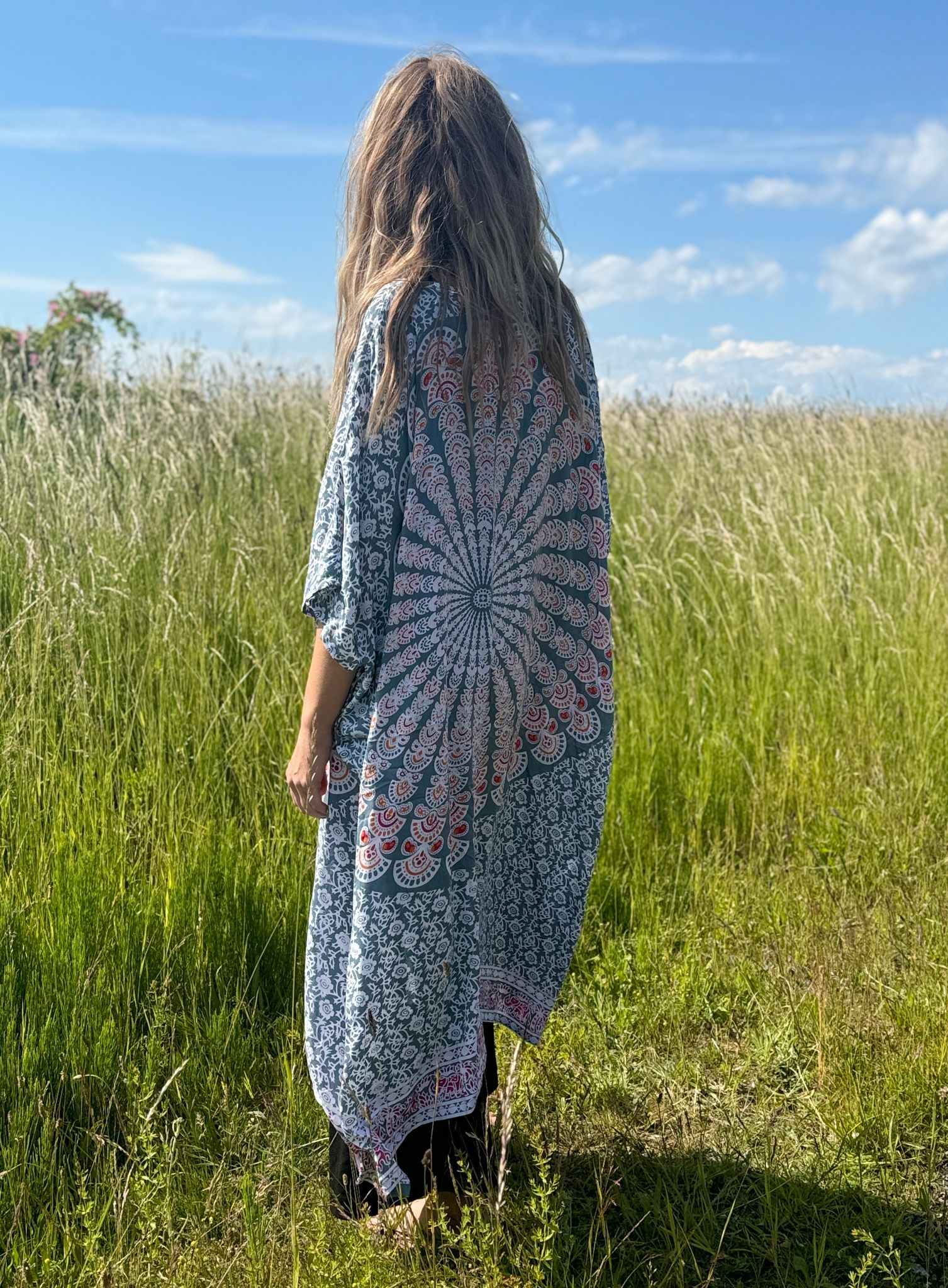 Topp mandala grå