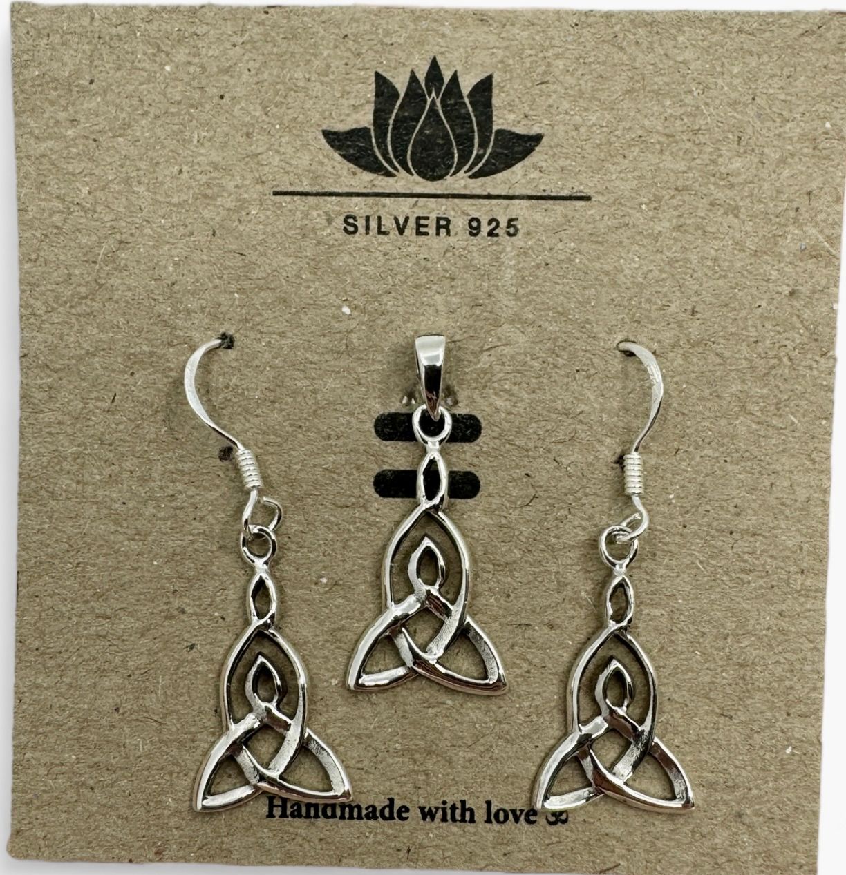 Halsband örhänge "Mamma ♡ barn" i silver 925