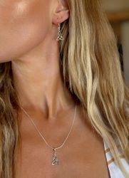Halsband örhänge "Mamma ♡ barn" i silver 925