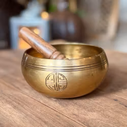 L sjungande skål med full moon