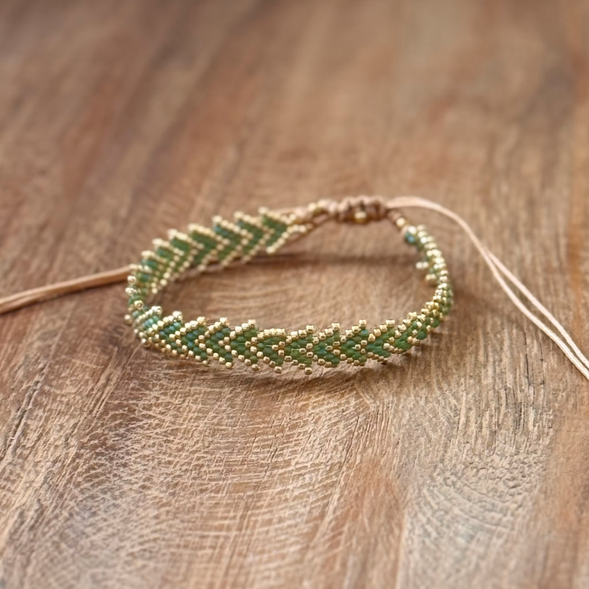 Armband phyton grön
