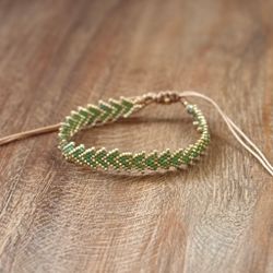 Armband phyton grön
