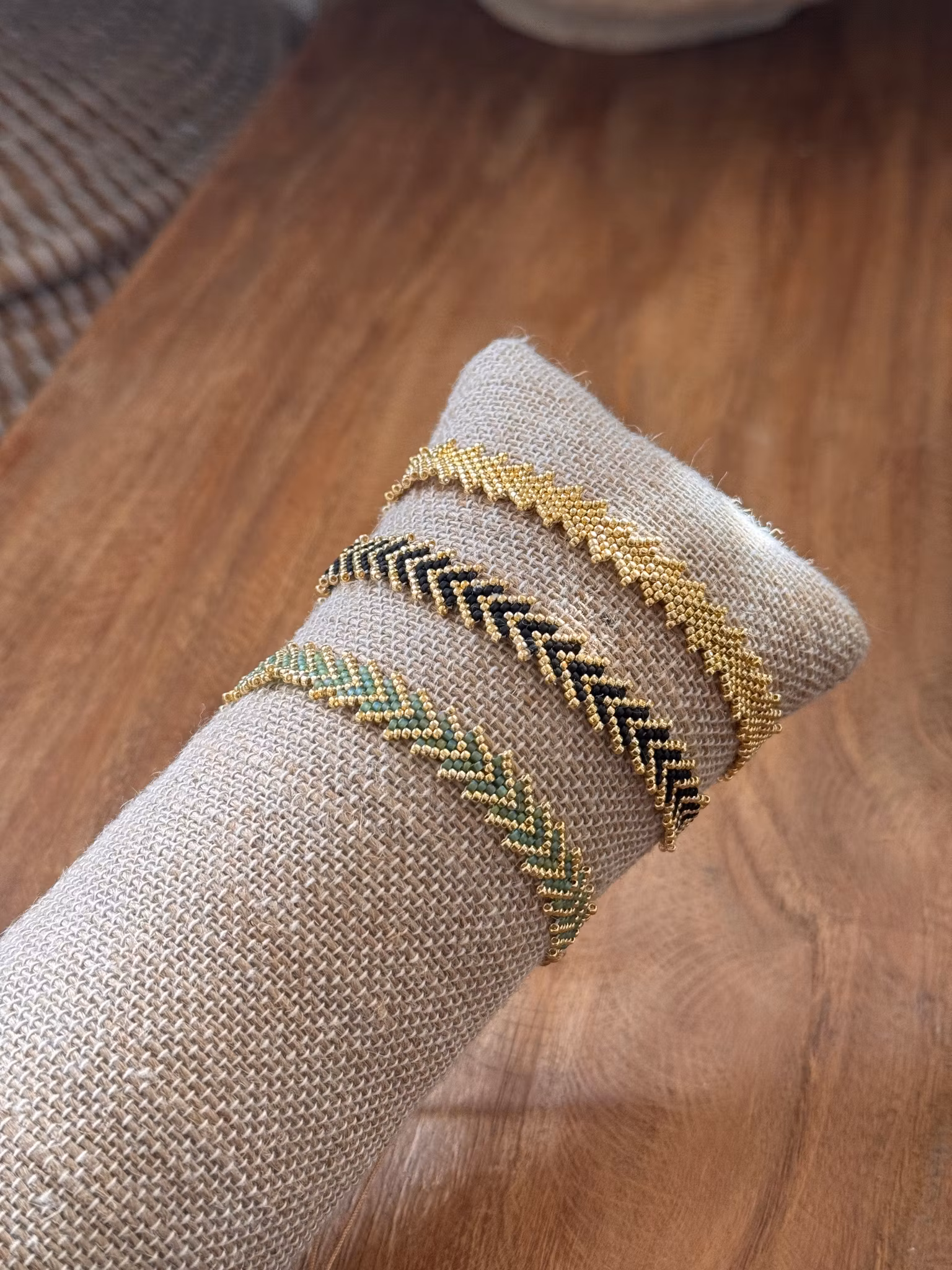 Armband phyton grön