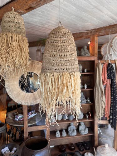 Lampskärm raffia M