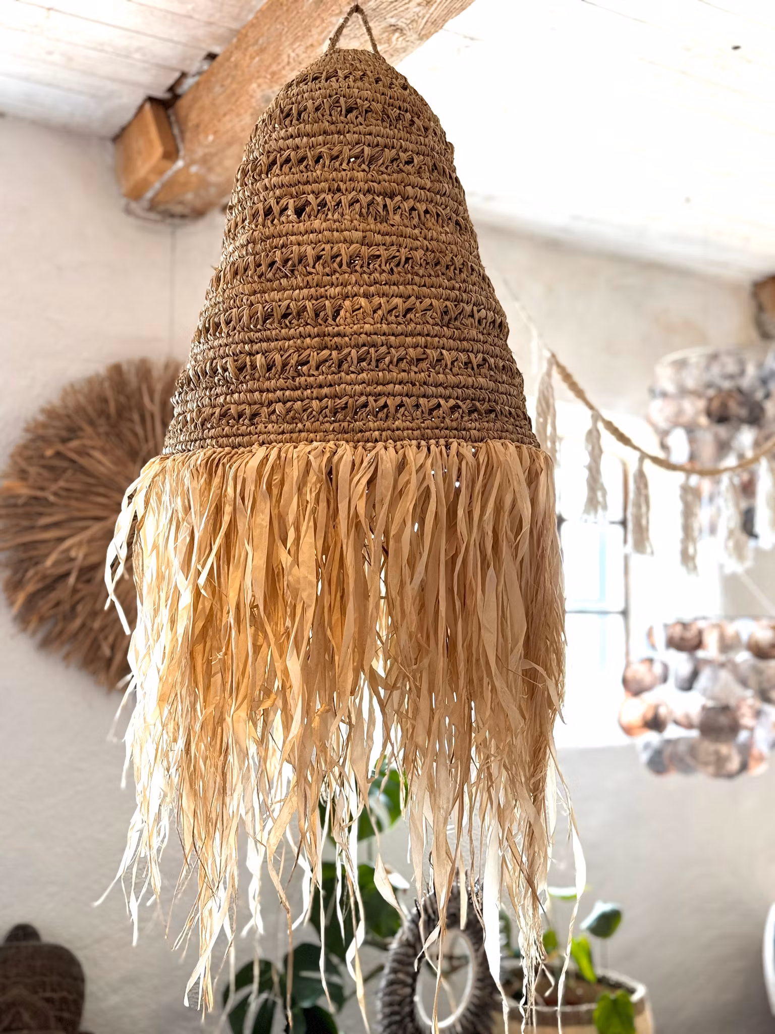 Lampskärm raffia L