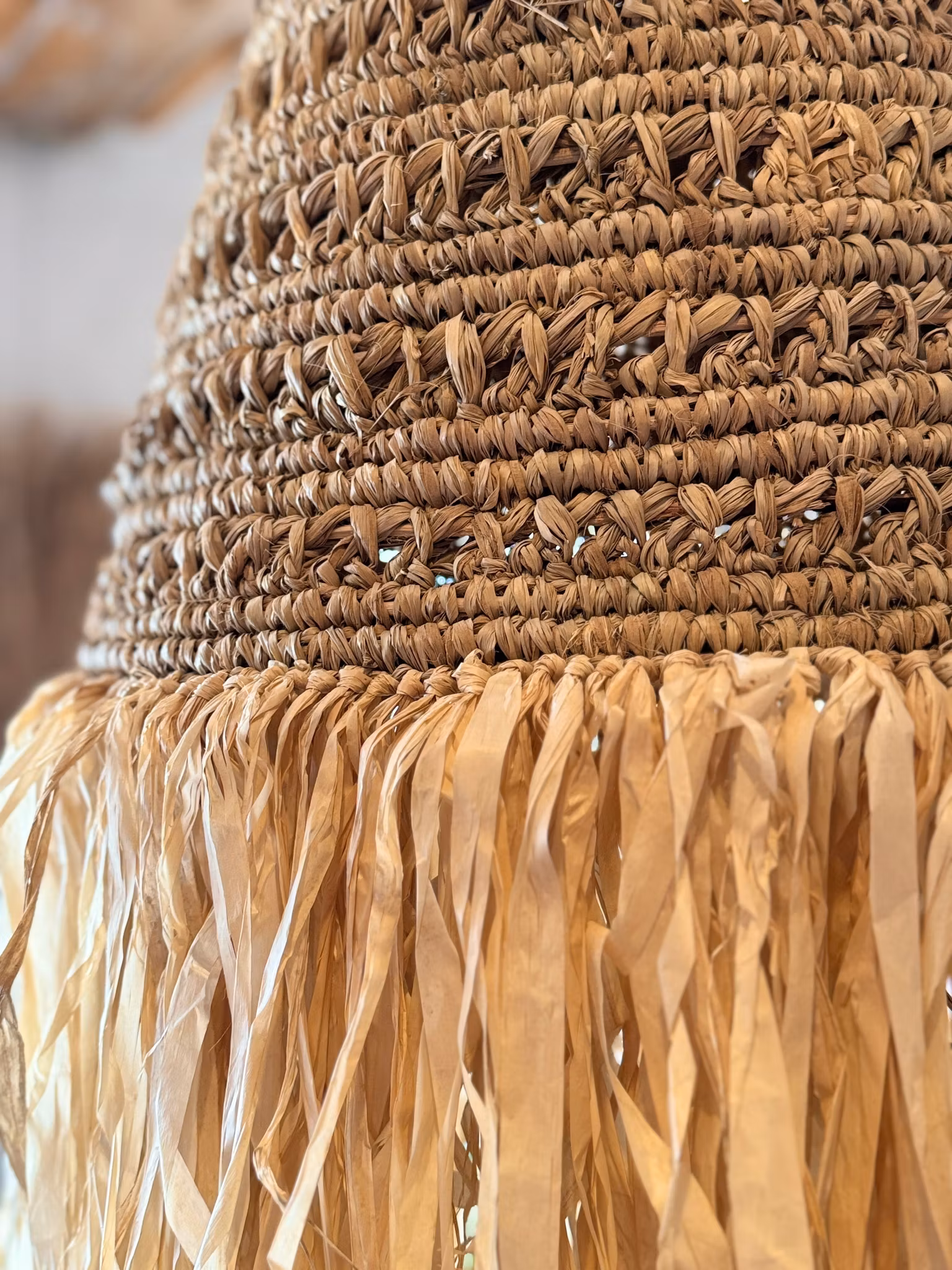 Lampskärm raffia L