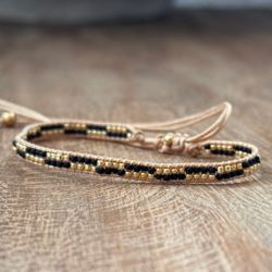 Armband guld/svart