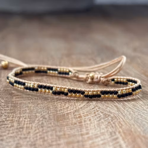 Armband guld/svart
