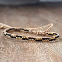 Armband guld/svart