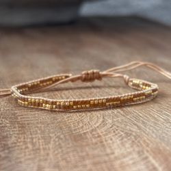 Armband guld/ljusbrun