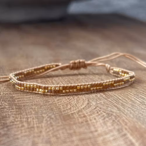 Armband guld/ljusbrun