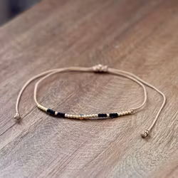 Armband guld/svart