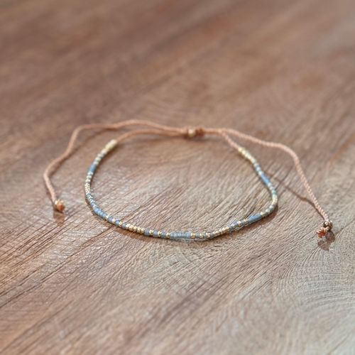 Armband guld/grå