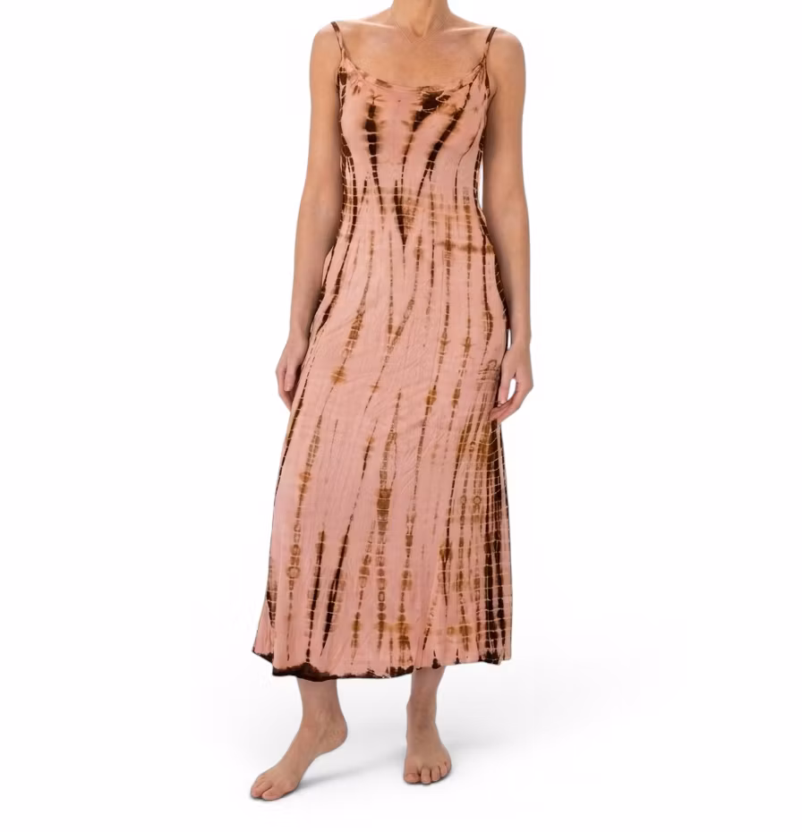 Klänning tiedye peach