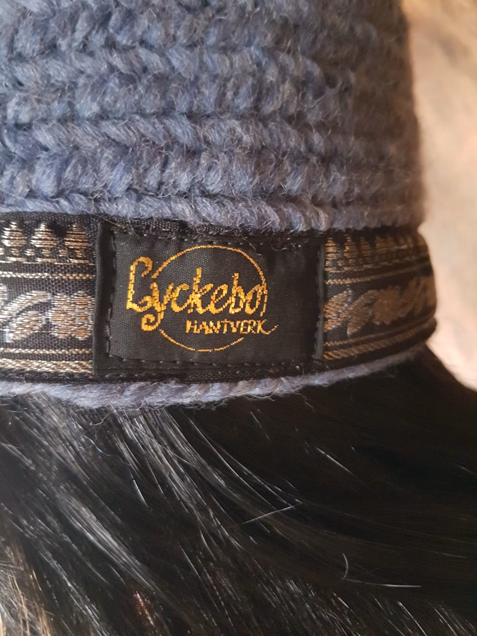 Mössa av nålbindningsteknik "Viking"