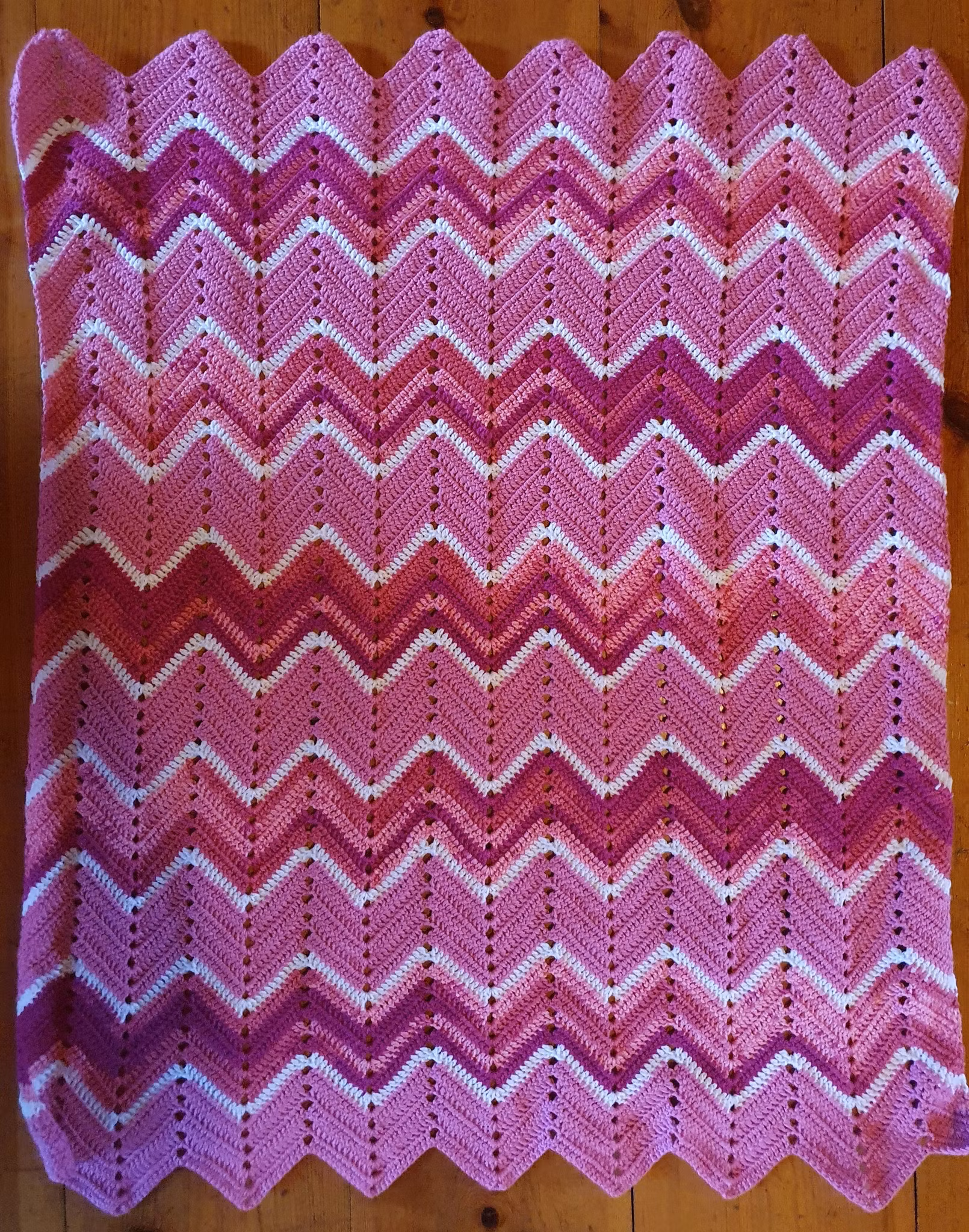 Ljuvlig rosa babyfilt