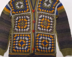 Unik jacka mormorsrutor